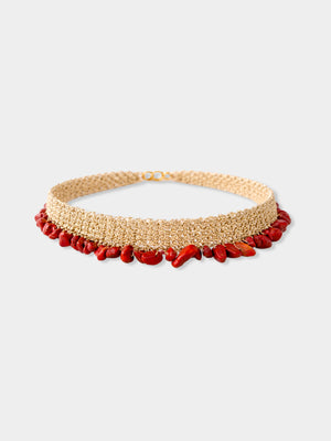 collar dorado minimalista elegante mujer Odelia Chile